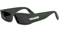 DiorBlackSuit XL S5I Dark Green Rectangular Sunglasses