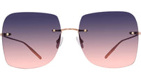 Sharona Gold Square Sunglasses