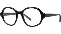 Slim Black Geometric Sunglasses