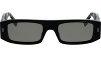 FF Squared Black Rectangular Sunglasses