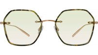 Rhonda Gold Geometric Sunglasses