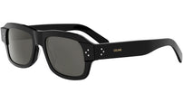 CELINE 3 Dots HD Black Rectangular Sunglasses