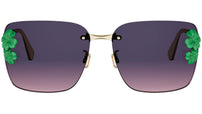 Dior Clover S2U Gold Square Sunglasses