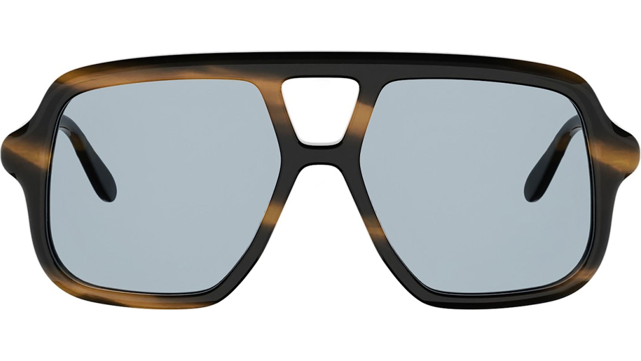 Slim Havana Pilot Sunglasses